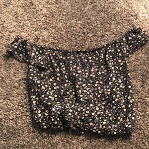 Pac Sun off the shoulder crop top